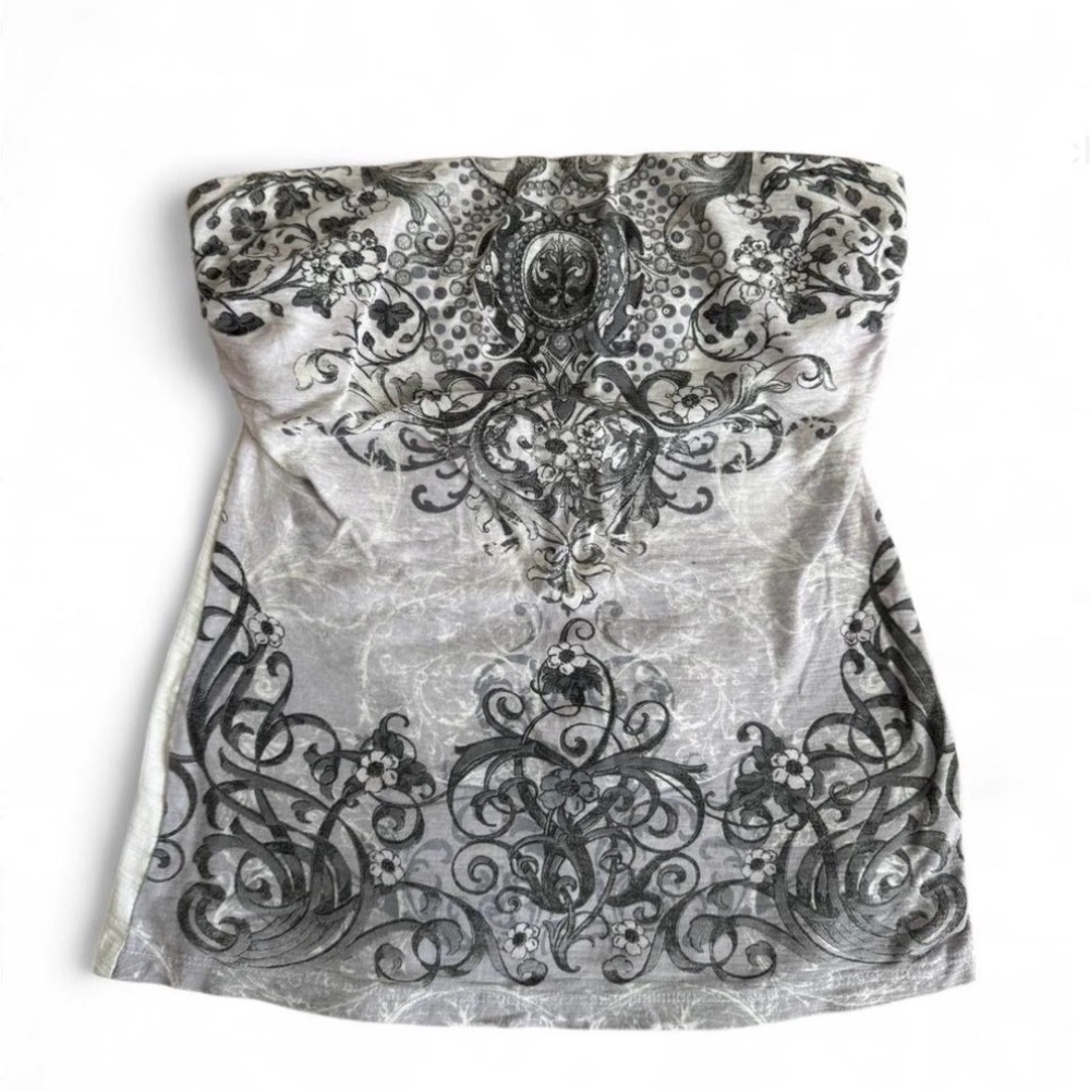 Elegant Gray Tube Top